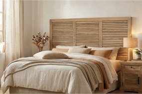 Zagłówek z drewna mango 165 cm w stylu rustykalnym kolonialnym - 80x165x4