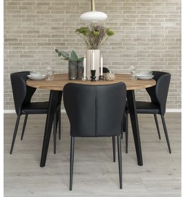 Czarne krzesła zestaw 4 szt. Pisa – House Nordic