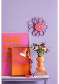 Karlsson 5975BP designerski zegar ścienny różowy, średnica 40 cm