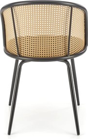 Krzesło z plecionką wiedeńską na oparciu K508