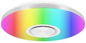 LED RGBW ściemnialna lampa sufitowa z głośnikiem LED/60W/230V biała + pilot