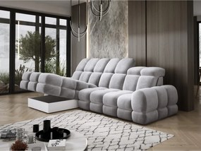 Narożnik TOLLO MINI S Lewostronny Elektryczna regulacja Salvador 13 kolor Srebrny WERSAL