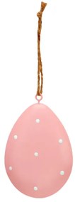 Wiszące metalowe jajko PASTEL EGG - różne kolory Kolor: Różowy