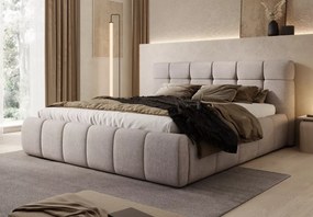 Eleganckie łóżko do sypialni Melissa 140x200 / 160x200 / 180x200 z systemem regulacji wysokości materaca