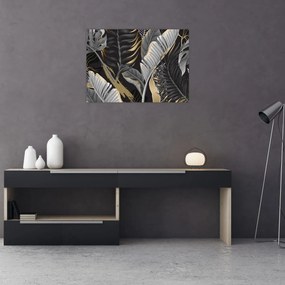Obraz na szkle - Złota dżungla (70x50 cm)