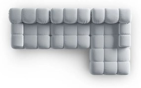 Jasnoniebieska aksamitna sofa 285 cm Bellis – Micadoni Home