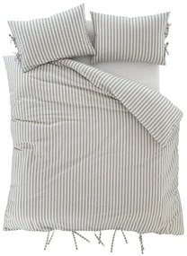 Niebieska pościel jednoosobowa 135x200 cm Zanzibar Stripe – Pineapple Elephant