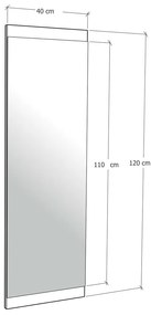 Lustro Boy Basic 40 x 120 cm