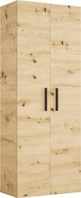 Masseno Garderoba MODULO 80/204/40 cm do Przedpokoju Nowoczesna Dąb Artisan