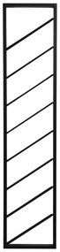 Czarny wiszący metalowy regał na wino liczba butelek 8 36x160x6 cm Malbeo – Light &amp; Living