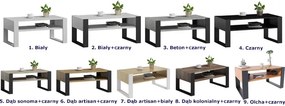 Minimalistyczna Ława Do Salonu | Biało Z1-M21