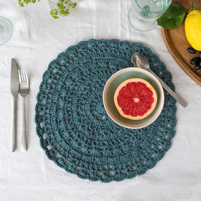 Mata stołowa z mieszanki bawełny ø 35 cm Crochet – Rex London