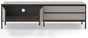 Szarobeżowa szafka pod TV 180x55 cm Lorenza – Marckeric