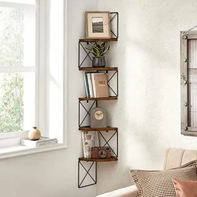 Loftowy regał narożny wiszący Salto 851