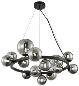 Wisząca lampa z 14 szklanymi kloszami - S006-Zollaro