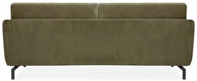 Zielona sofa z aksamitnym obiciem Scandic Magic, szer. 230 cm