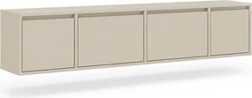 Szafka RTV czterodrzwiowa Zolia 180 cm wisząca - kaszmir
