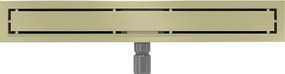 Mexen Flat M13 odpływ liniowy 2w1 60 cm, złoty szczotkowany - 1A10060-15