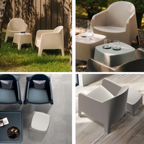 Plastikowy fotel do ogrodu Milane