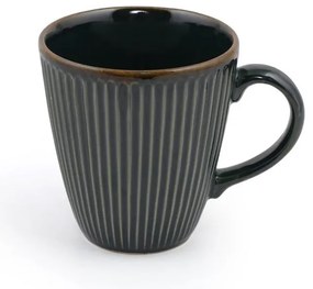 Ciemnozielone ceramiczne kubki zestaw 6 szt. 0.3 l – Hermia