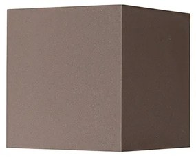 Zewnetrzna Lampa ścienna zewnętrzna brązowa w kolorze rdzy z diodą LED 2-światłową IP54 - Edwin Nowoczesny Oswietlenie zewnetrzne