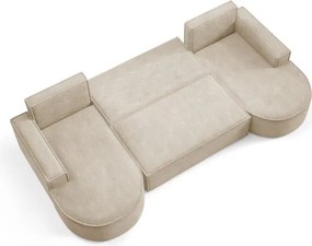 Narożnik MOLLY XL wolnostojący układ U z funkcją spania w tkaninie Abriamo 03 DomoHome