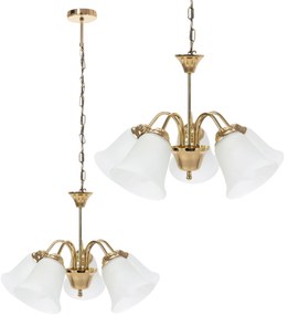 Lampa Wisząca Vintage APP959-5CP  Złota