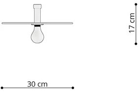 Czarna lampa sufitowa ø 30 cm Soho – Nice Lamps