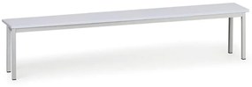 Ławka do szatni, siedzisko - laminat, długość 2000 mm, szara