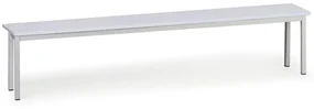 Ławka do szatni, siedzisko - laminat, długość 2000 mm, szara