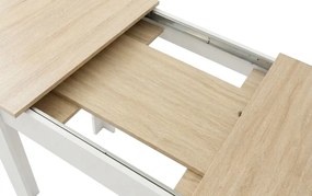 Stół rozkładany 120x80 dąb sonoma + biały P9-Z64