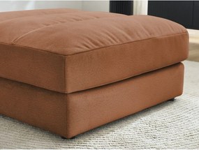 Pomarańczowy aksamitny podnóżek Sierra – Bobochic Paris