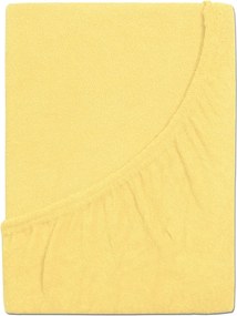 4Home prześcieradło frotte Ideal żółty, 90 x 200 cm, 90 x 200 cm