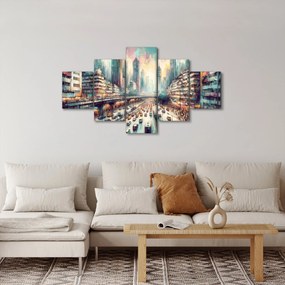 Obraz - Życie w wielkim mieście (125x70 cm)