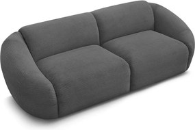 Szara sztruksowa sofa 250 cm Tina – Bobochic Paris