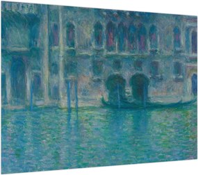 Obraz na szkle - Claude Monet, Palazzo da Mula, Venice, reprodukcje (70x50 cm)
