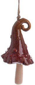 Ceramiczny dzwonek Kapelusz czerwony, 38 x 9 cm