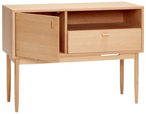 Wysoka komoda w dekorze dębu 100x75 cm Cube – Hübsch