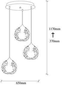 Czarna lampa wisząca ø 65 cm Fellini – Opviq lights