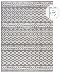 Szary dywan z szenilu odpowiedni do prania 80x160 cm Jhansi – Flair Rugs