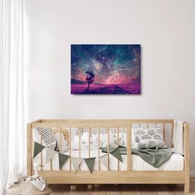 Obraz na szkle - Nieziemskie nocne niebo (70x50 cm)