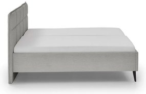 Jasnoszare łóżko dwuosobowe 200x200 cm Paulo – Meise Möbel