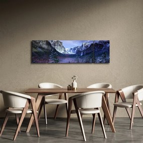 Obraz zimowego górskiego krajobrazu (170x50 cm)