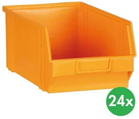 ArtPlast Plastikowe pojemniki BASIC, 146 x 237 x 124 mm, 24 szt., żółto-pomarańczowy
