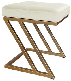 Pufa ZETA LOFT taboret podnóżek podstawa złota MG50