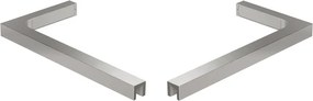 Mexen zestaw wsporników kątowych L do drzwi i ścianek prysznicowych 6-8 mm, nikiel szczotkowany - 830-12-97