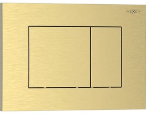 Mexen Tex 02 przycisk spłukujący, złoty szczotkowany - 6102-11