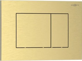 Mexen Tex 02 przycisk spłukujący, złoty szczotkowany - 6102-11