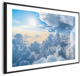 Plakat Symfonia Światła 60x40 cm z ramą czarną z marginesem ARTGEIST B