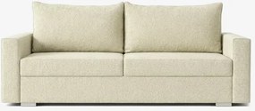 Sofa z Funkcją Spania DRAVOS Kremowa Nowoczesna